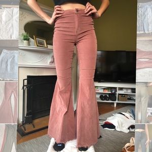 Free people corduroy flare bell bottoms